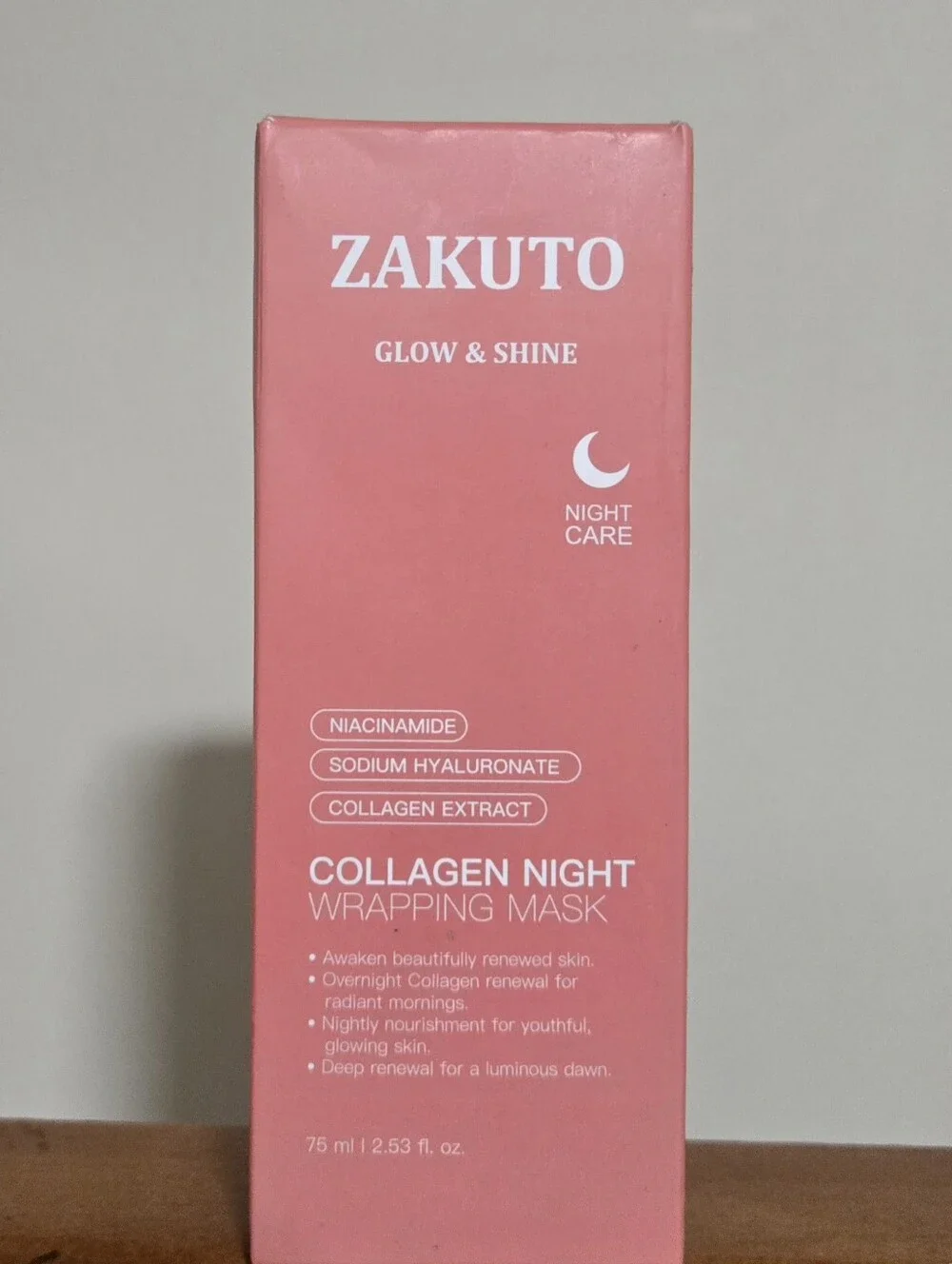 Glow & Shine Collagen Night Wrapping Mask - Pink